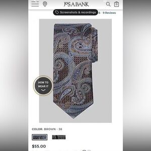 New Jos. A. Bank Reserve Tie